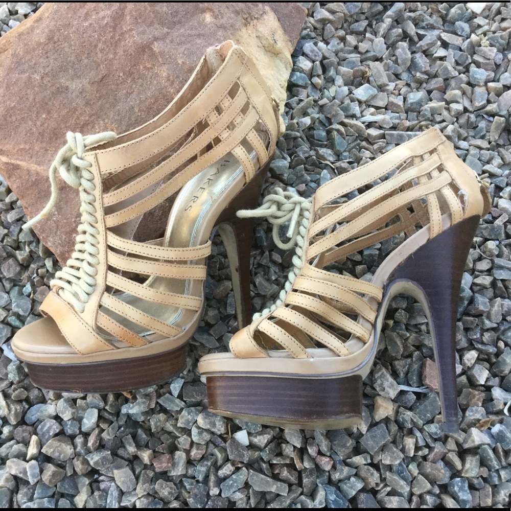 Leather Bakers Bootie Pumps